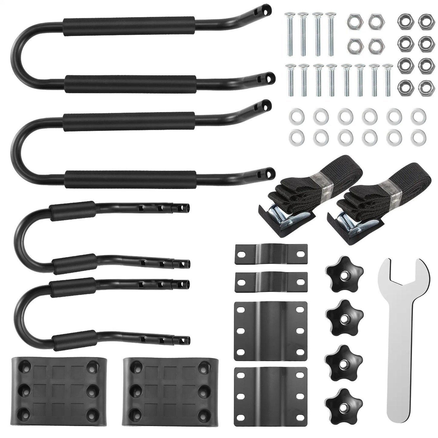 Universal Kayak Roof Rack J Bar, 1 Pairs-Bar Rack HD Kayak Carrier Canoe Boat Surf Ski Roof Top Mount Car SUV Crossbar