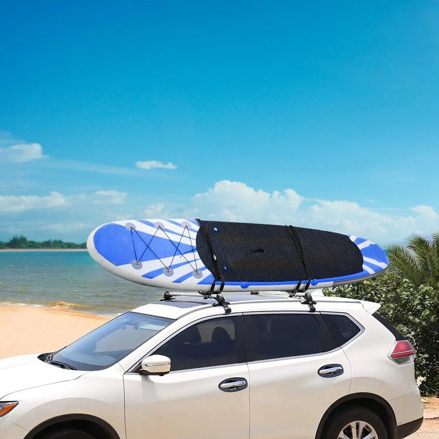 Universal Kayak Roof Rack J Bar, 1 Pairs-Bar Rack HD Kayak Carrier Canoe Boat Surf Ski Roof Top Mount Car SUV Crossbar