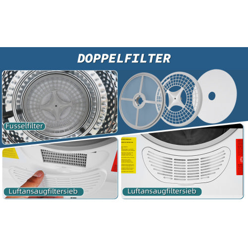 Convection dryer made of metal and plastic