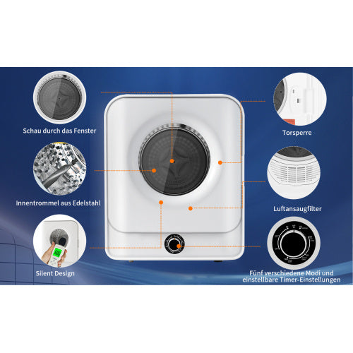 Convection dryer made of metal and plastic
